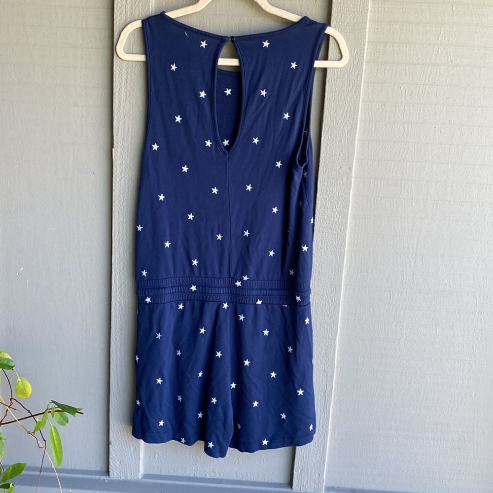 NWT - Splendid Navy Blue with White Embroidered Stars Shorts Romper Size… - Picture 5 of 7